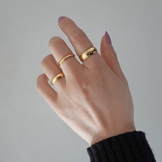 Amy Thick Gold Ring – Noellery