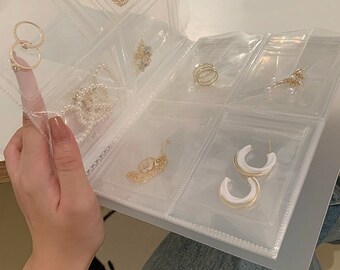 Portable Book Earring Display Storage Jewelry organizer jewelry box for women 