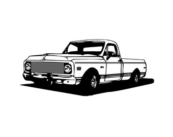 Free Free 349 Chevy Truck Outline Svg SVG PNG EPS DXF File