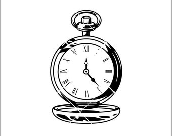 Download Pocket Watch Svg Etsy