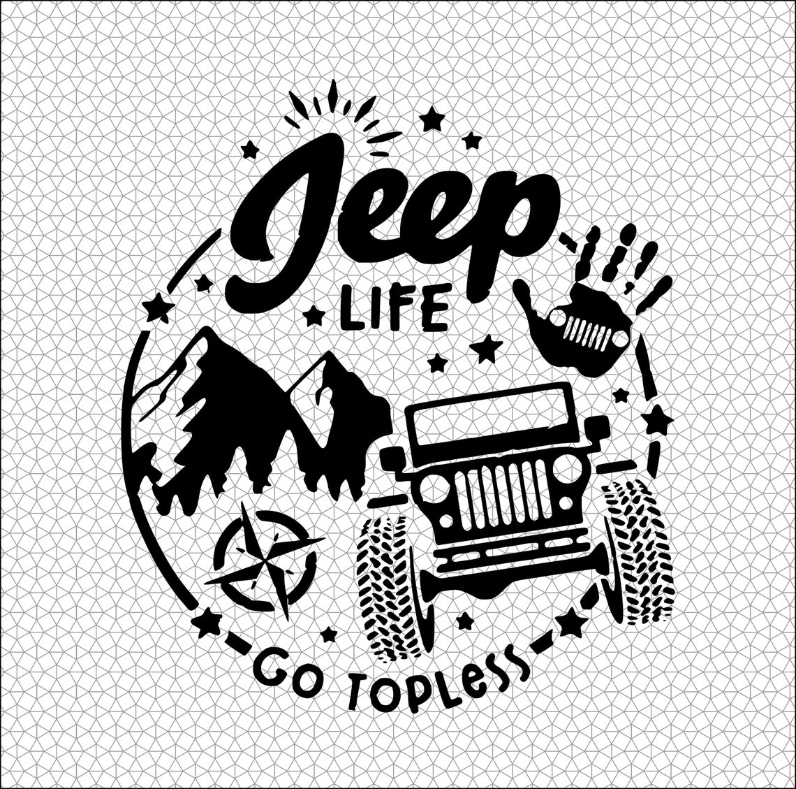 Jeep 11 jeep go topless Jeep Lover 4x4 offroad laser Etsy