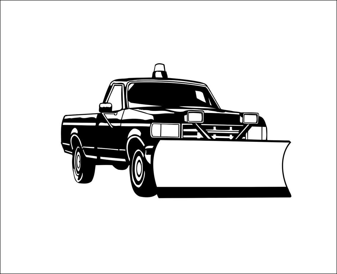 Snow Plow Pickup Truck Operator Heavy Construction Equipment Etsy