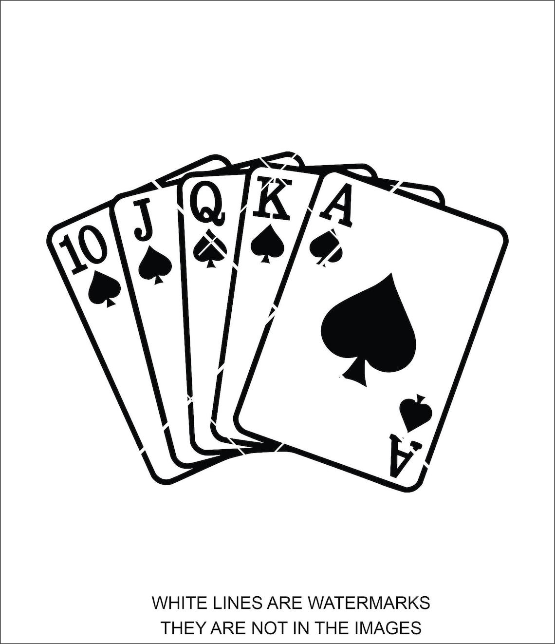 Cartes Spade Deck of Card Ace of spades Queen of spades Etsy