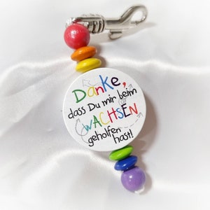 Keychain without name personalized educator with heart gift farewell pendant thank you day care center kindergarten attention