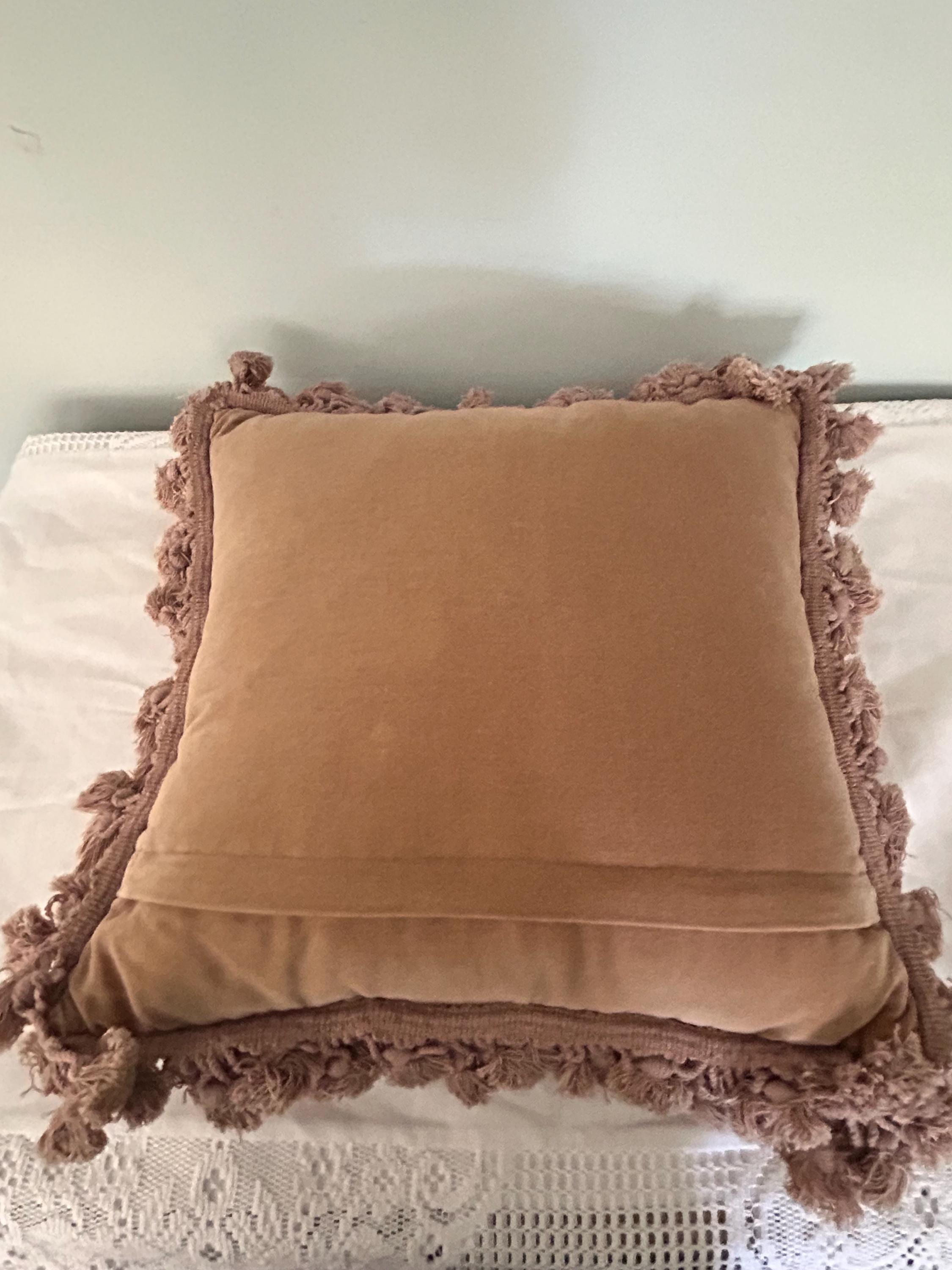 Drama Needlepoint Pillow