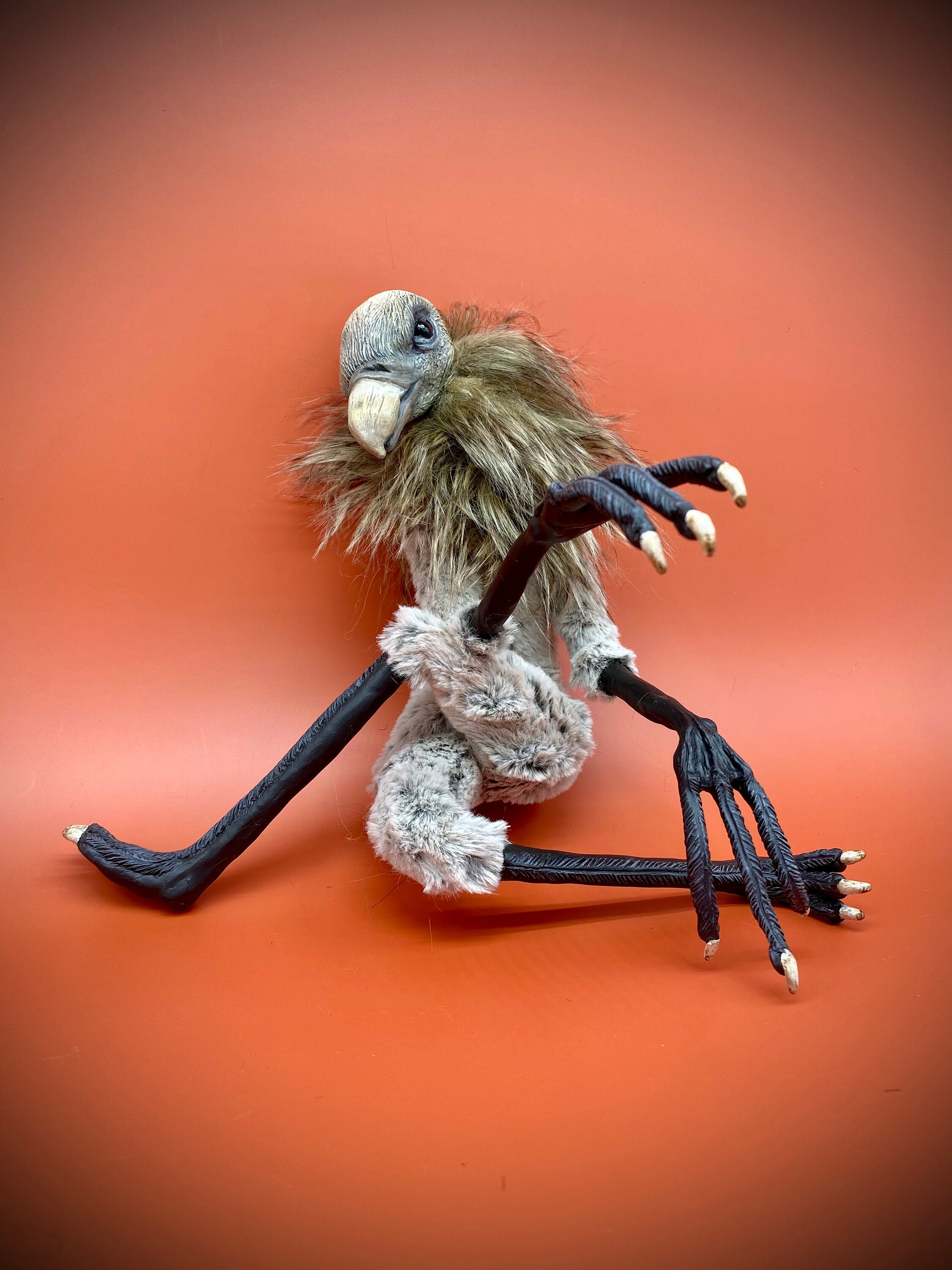 Vulture Artdoll Creepy Doll Bird Doll Etsy