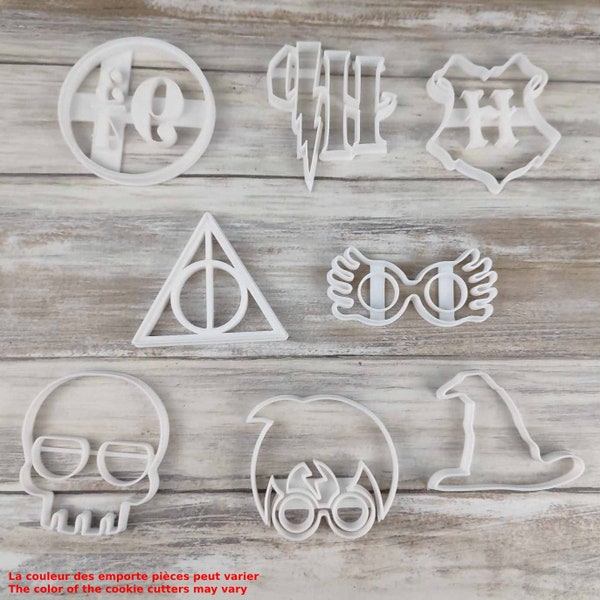 Emporte-Pièces Magiques Harry Potter : Logo Harry Potter, Choipeau magique, reliques de la mort, voie 3/4,... (Au choix)