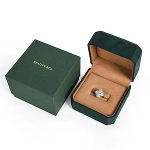 Mix order 400pcs Custom Logo Printed Luxury Microfiber Ring Earring Bracelet Necklace Packaging Jewelry Box image 1