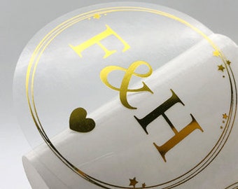 100 Custom Clear stickers, Transparent Labels, Personalized Clear Sticker, Custom Clear Sticker print, Product stickers, Roll stickers