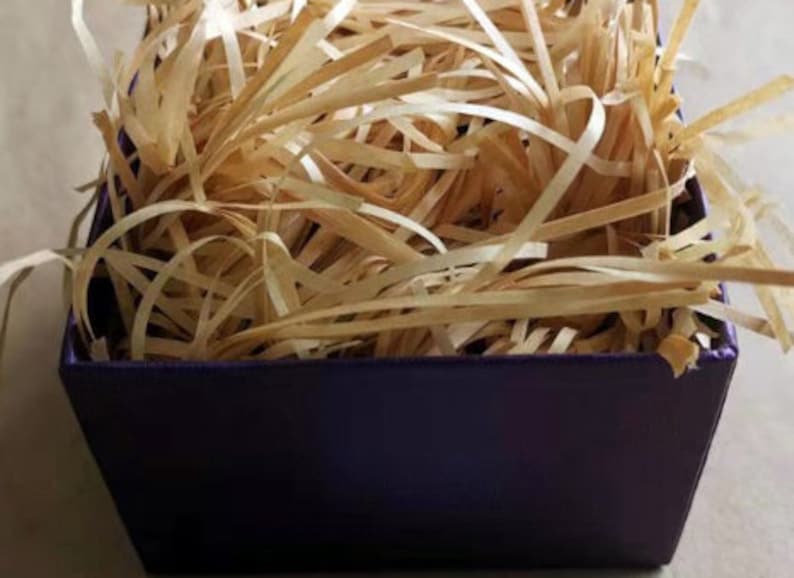 KRAFT shredded tissue paper Shred Gift Basket Hamper Box Etsy