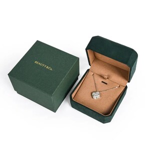 Mix order 400pcs Custom Logo Printed Luxury Microfiber Ring Earring Bracelet Necklace Packaging Jewelry Box image 3