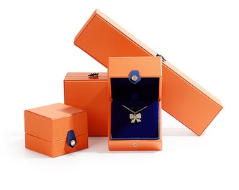 Esempio di scatola portagioie personalizzata per anelli, ciondoli e bracciali in pelle PU, scatole portagioie personalizzate, scatola di lusso per confezioni di gioielli con logo