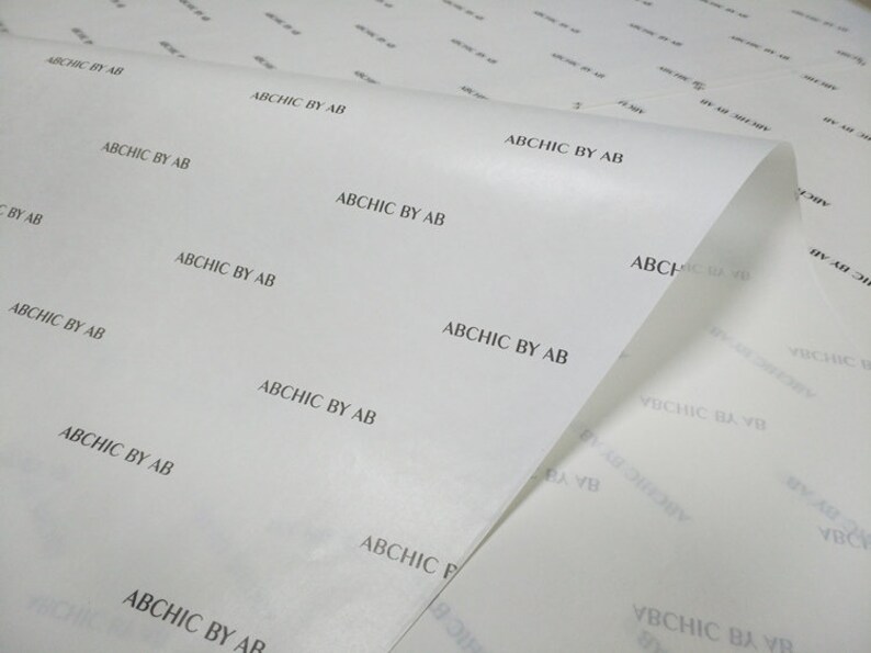 500 Pcs Custom Printed Kraft Paper /custom Wax Paper Your Logo FREE