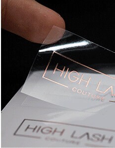 100 Custom Clear Stickers, Transparent Labels, Personalized Clear ...