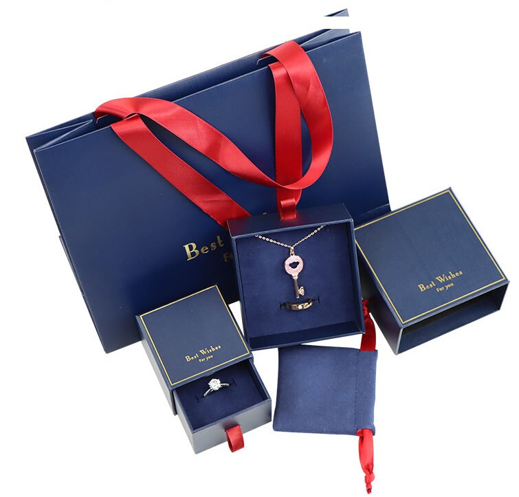 Custom Jewellery Gift Box Sets Box Bag Personalized Logo Small Jewerly