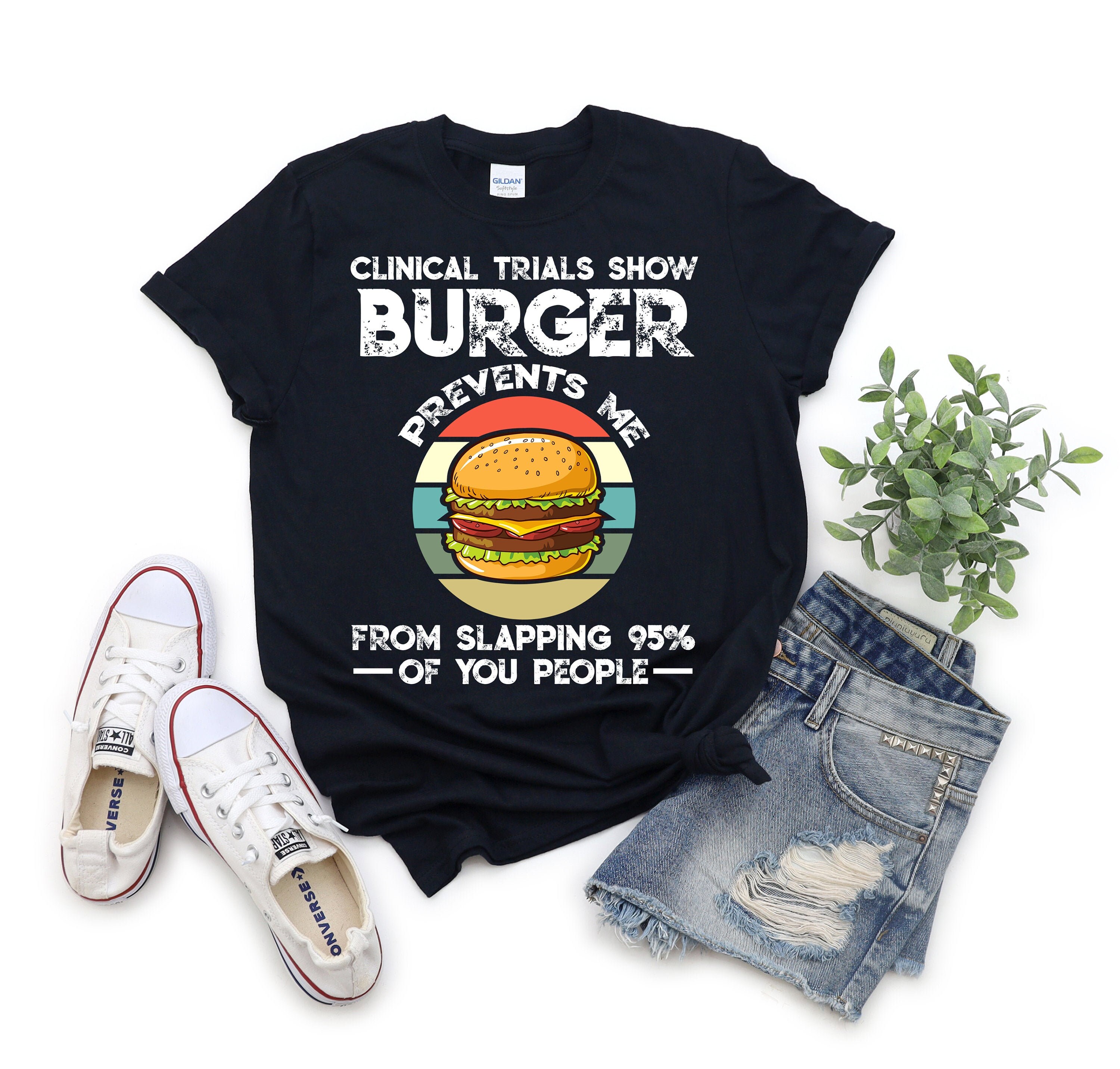 Funny Hamburger T ShirtFood ShirtCheese burger ShirtFoodie Etsy