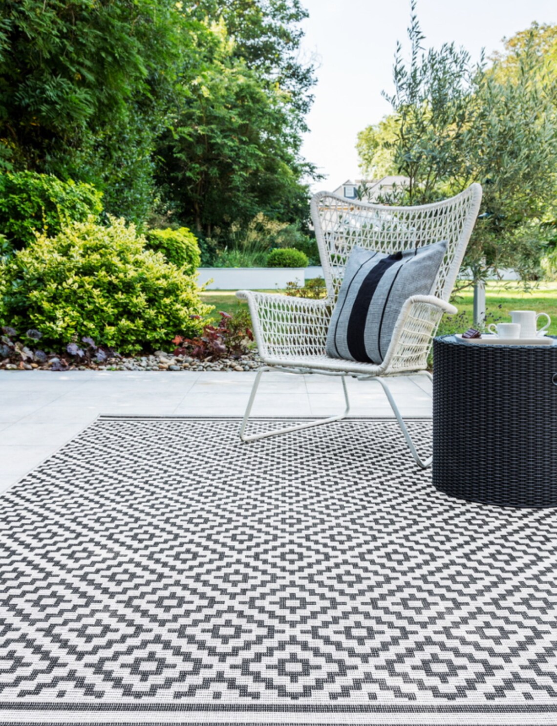 Outdoor rug Patio Rug Rug Durable rugs Monogram rug Etsy