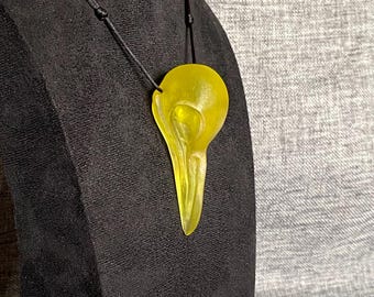 Rabenschädel-Anhänger (Farbe anpassbar) - Handgefertigte Replik - Gothic- und heidnischer Schmuck.