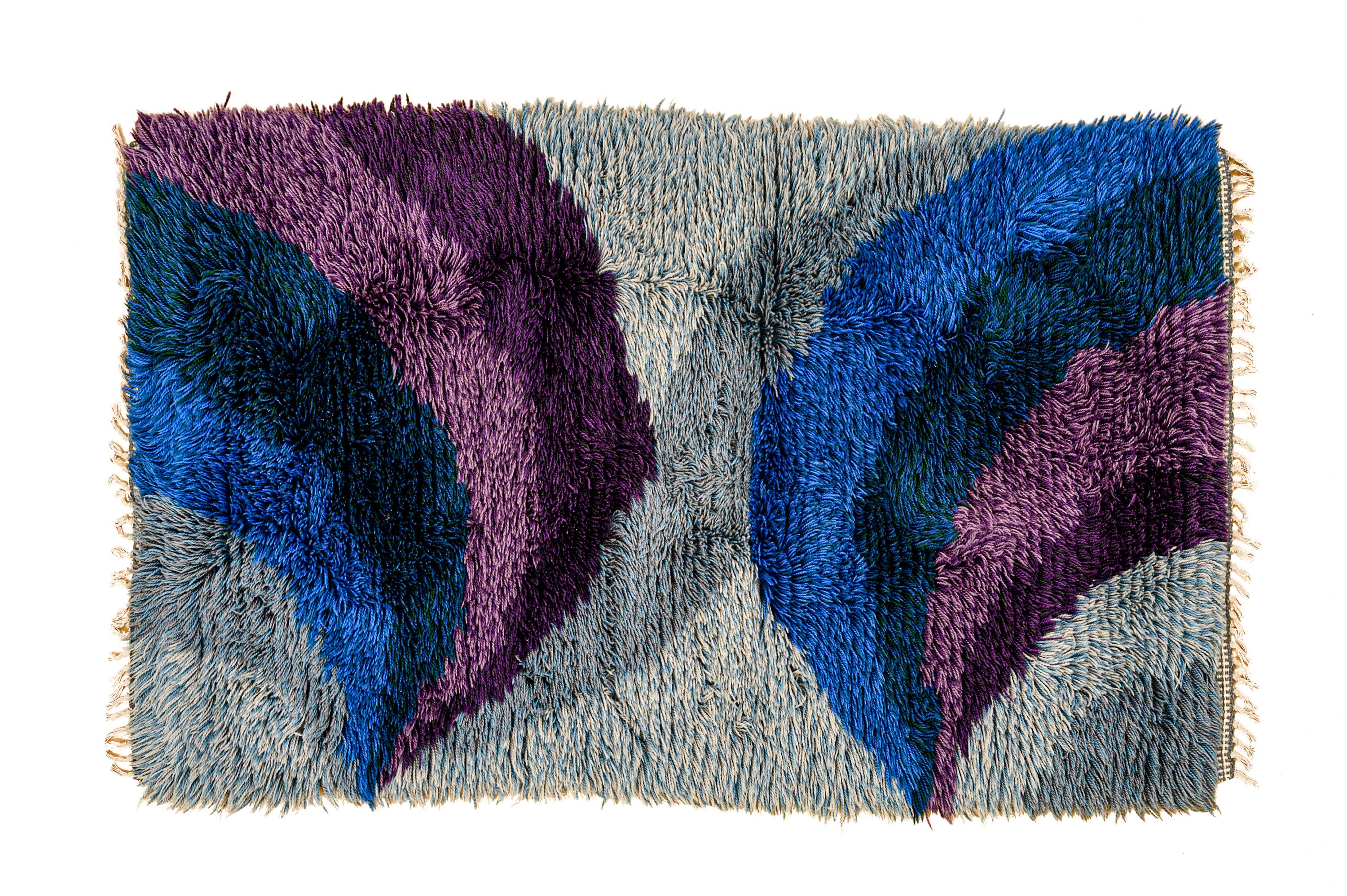 Norwegian Rya Rug Scandinavian 20th Century Modern Rya Rug. Vintage Rug/wool Rug/swedish ...