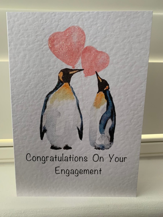 Tongue In Peach CBH1911 Cartes De Fiançailles Pour Amis