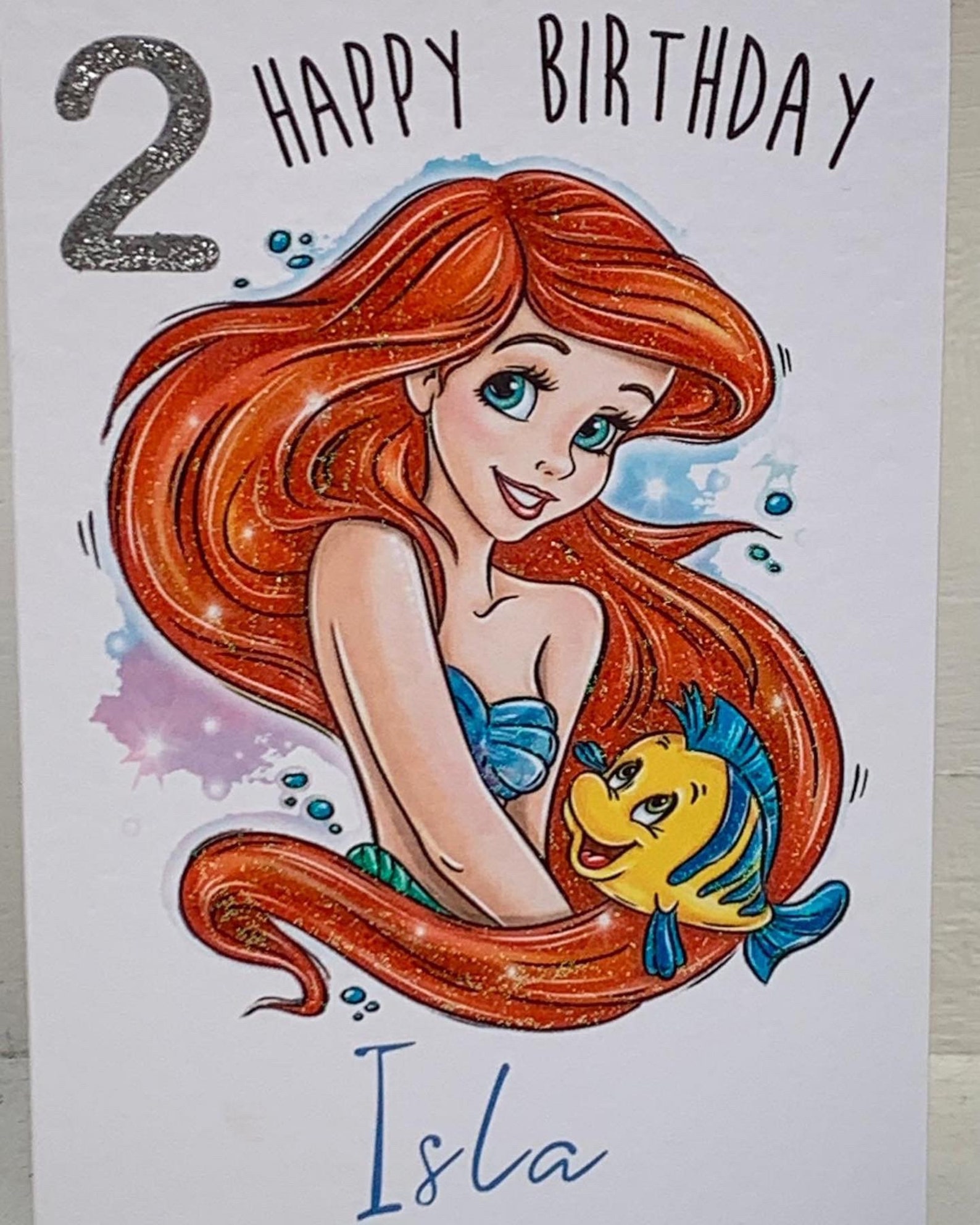 Personalised Ariel birthday card disney Princess the little | Etsy