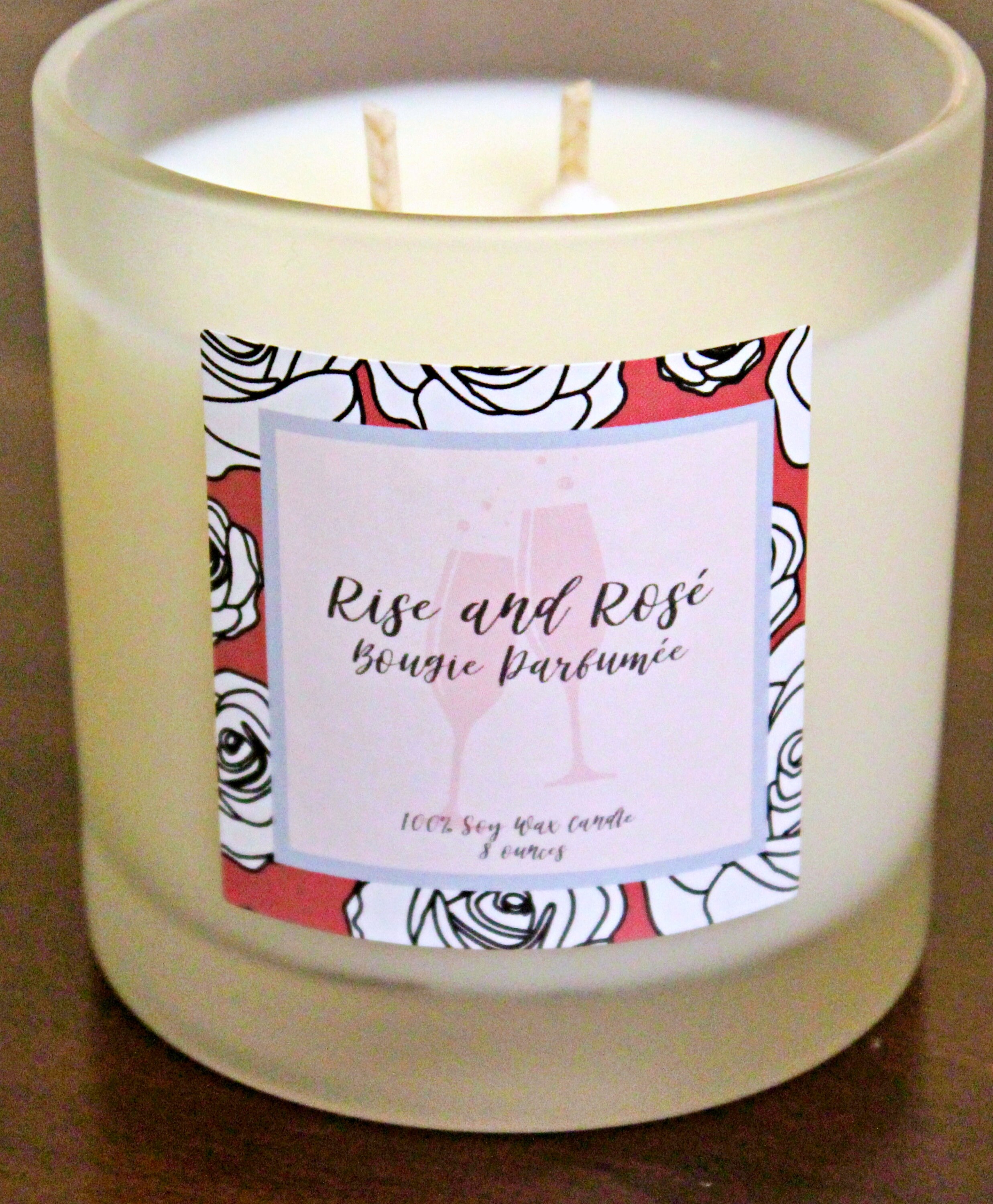 Rise and Rosé Candles Etsy