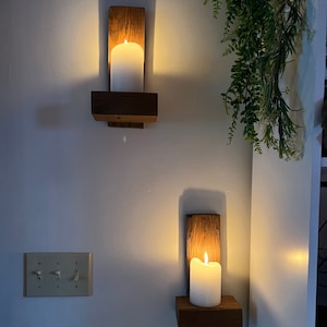 Farmhouse Wall Candle Holder Sconce- Set of 2