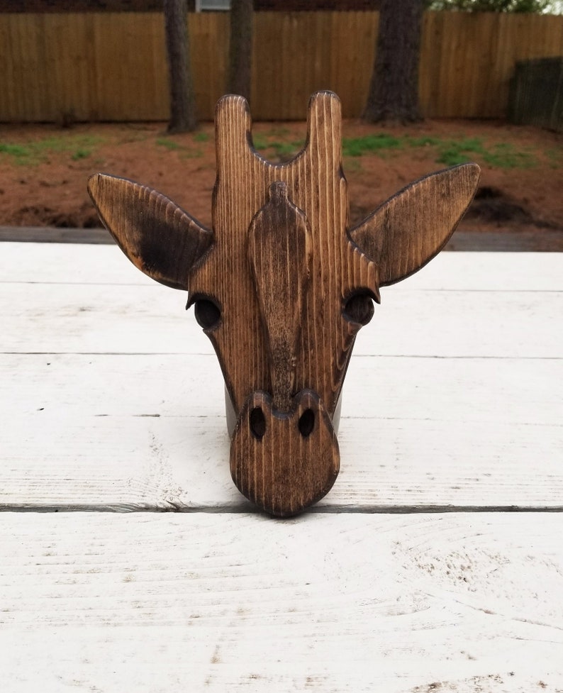 Giraffe Animal Bust Layered Wood / Wooden Animal Bust/ | Etsy