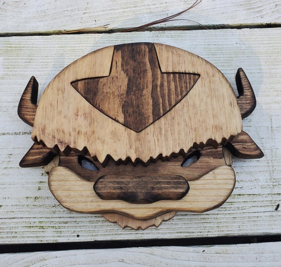 Download Appa Wooden Bust Layered Wood Avatar The Last Airbender Etsy