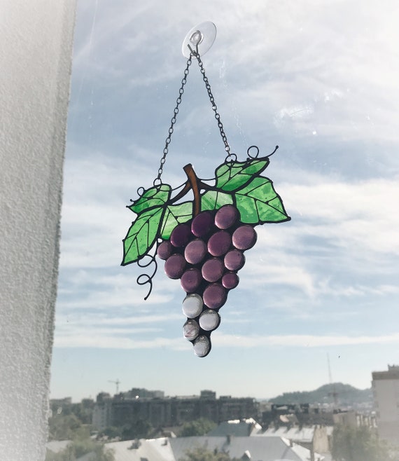 ステンドグラス ビンテージ ブドウの房 【公式通販】
