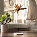 Strelitzia Stained Glass Flower | Home Garden Table Stand Decor | Mothers Day Gift | Bird of Paradise Planter | Windowsill Bookshelf Decor product logo