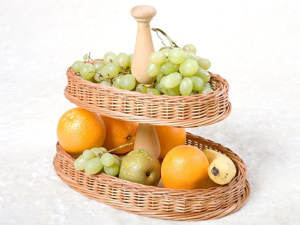 Tablecraft Cestino in polipropilene, cesti effetto vimini, ceste per alimenti | Leroy Merlin