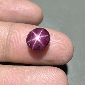 Rare Quality Natural Certified Star Ruby Cabochon Loose Gemstone (5.60 Carats)