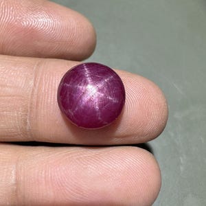 Rare Quality Natural Certified Star Ruby Cabochon Loose Gemstone (8.65 Carats)