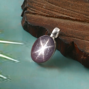 Natural Star Ruby Pendant, 925 Sterling Silver, Ruby Star Pendant, Ruby Star Pendant, Star Ruby Silver Pendant, valentine