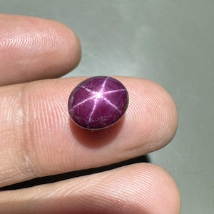 Rare Quality Natural Certified Star Ruby Cabochon Loose Gemstone (7.10 Carats)