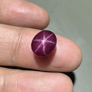 Rare Quality Natural Certified Star Ruby Cabochon Loose Gemstone (7.90 Carats)