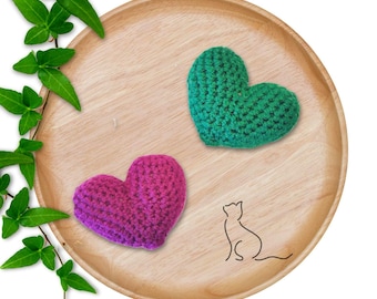 Crinkle Heart Cat Toys