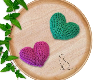 Crinkle Heart Cat Toys