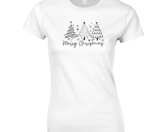 Merry Christmas T-Shirt / 9 Colors / Crewneck / Cotton T-Shirt / Classic T-Shirts / Fun T-Shirts