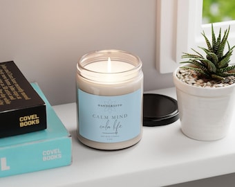 Relaxation Gift: Scented Soy Candle - 10 Scents for Meditation and Self-Care | Home Decor & Aromatherapy Delight