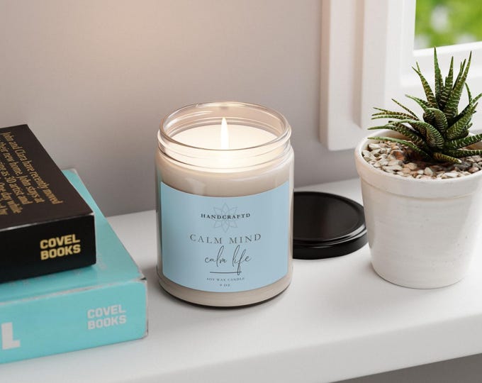 Relaxation Gift: Scented Soy Candle - 10 Scents for Meditation and Self-Care | Home Decor & Aromatherapy Delight