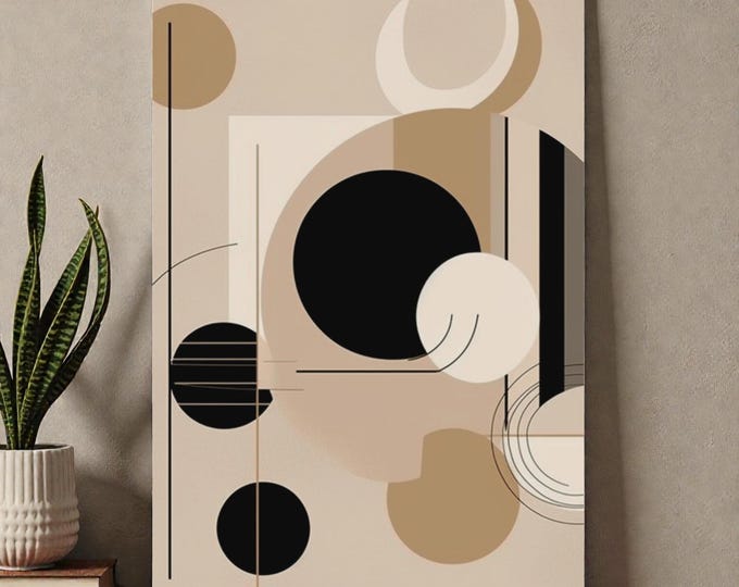 6. Harmony Curve - Bohemian Abstract Metal Art Print