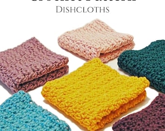 Dishcloth Crochet Pattern / Washcloth Crochet Pattern / Digital Download / Fun and Quick Pattern