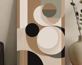 4. Earthbound Shapes - Bohemian Abstract Metal Art Print