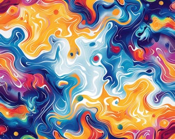 Colorful Abstract Art 2026 Wall Calendar