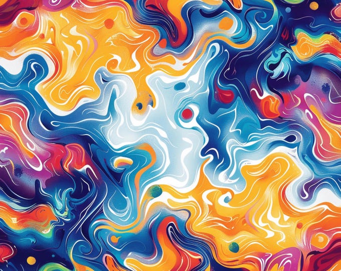 Colorful Abstract Art 2026 Wall Calendar