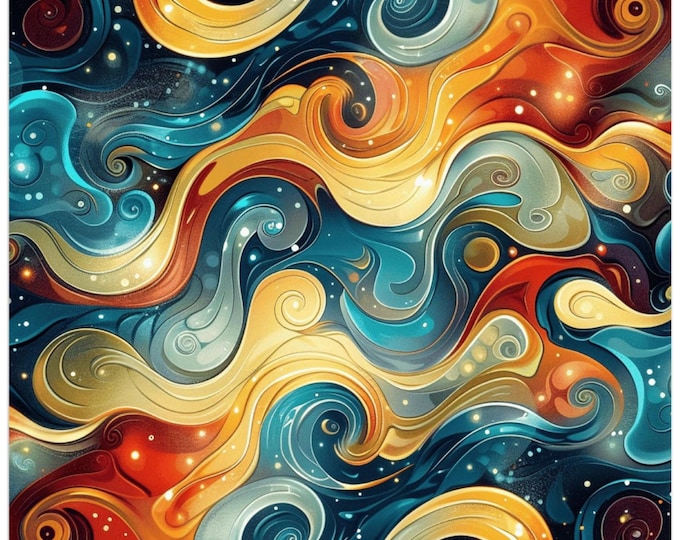 Colorful Abstract Art 2026 Wall Calendar