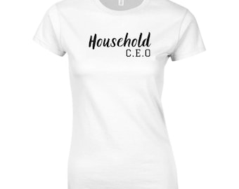 Household C.E.O. T-shirt / 9 Colors / Crewneck / Cotton T-Shirt / Classic T-Shirts / Fun T-Shirts