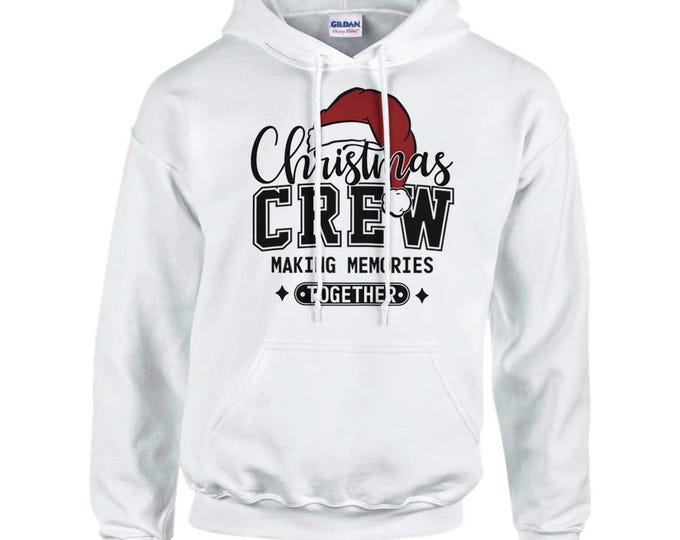 Christmas Crew Hoodie / 9 Colors / Unisex / Bunnyhug / Graphic Hoodies / Christmas Hoodies
